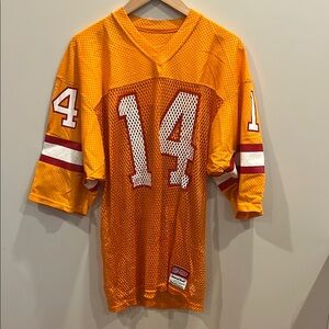 Vintage Sand Knit Tampa Bay Buccaneers Football Jersey #14 Size L
